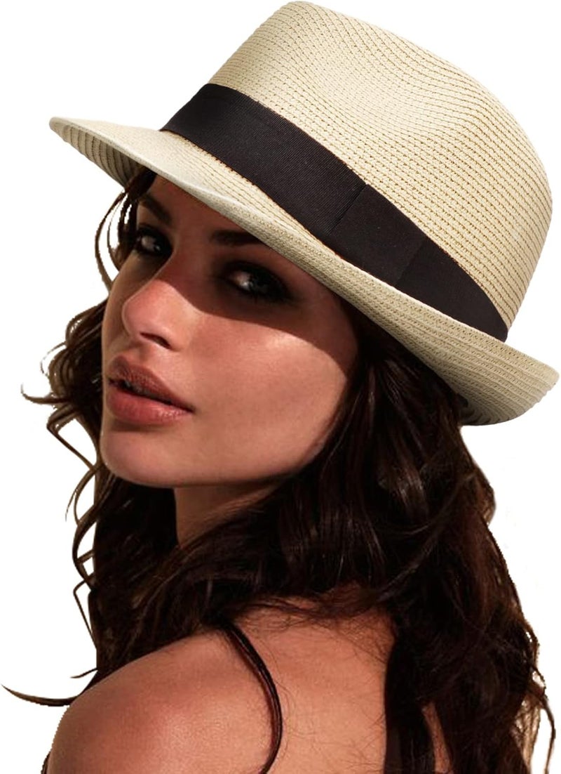 DRESHOW Fascinators Hat Flower Mesh Ribbons Feathers on a Headband and a Clip Tea Party Headwear for Girls and Women - Image 1
