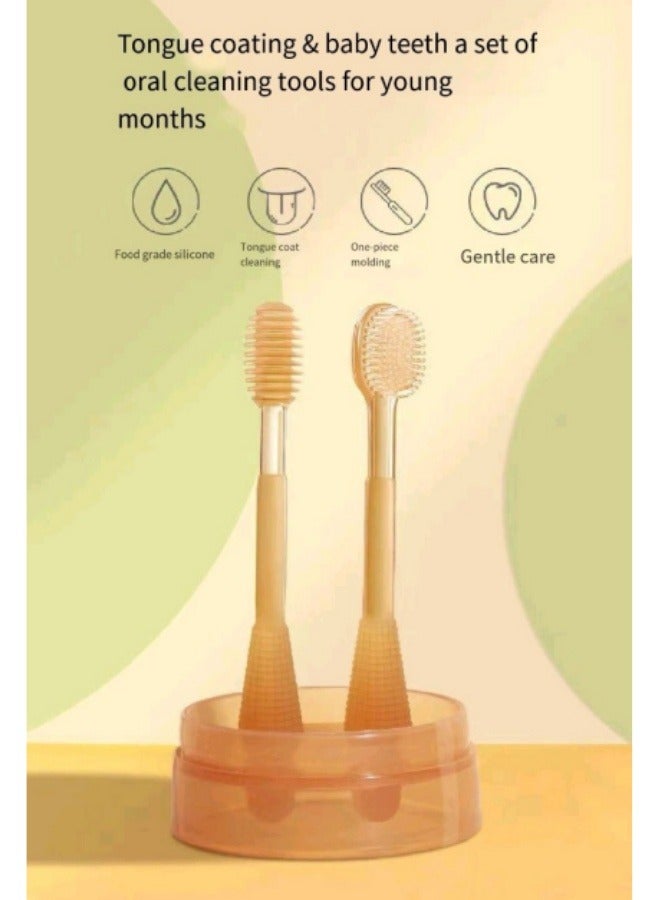 Baby Toothbrush Silicone Teeth Brush Newborn Oral Tongue Cleaner - Image 2