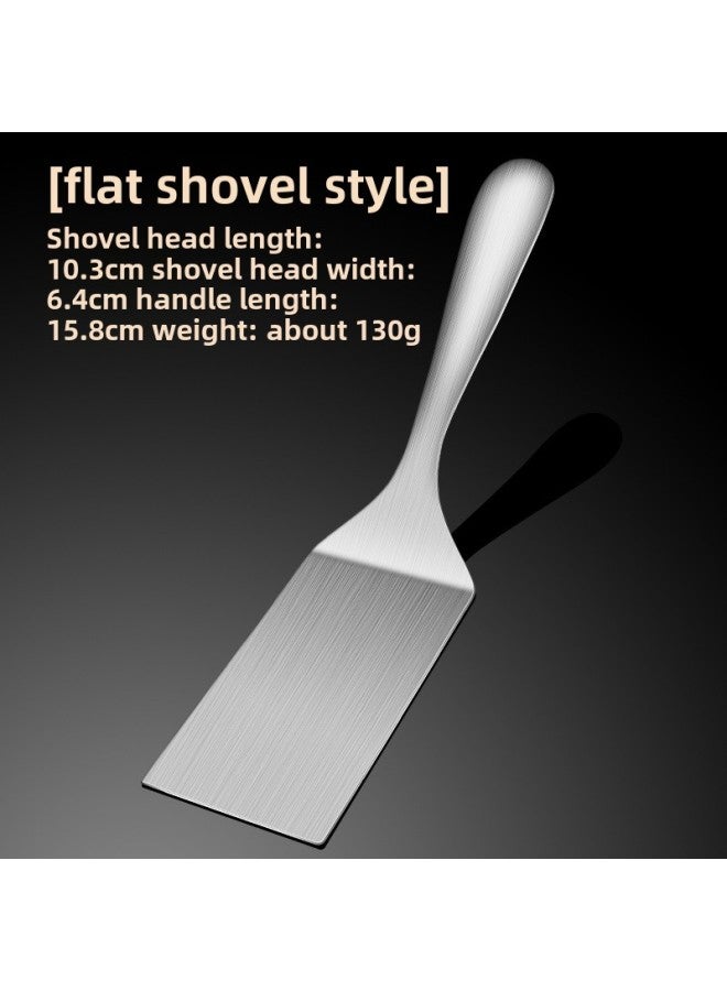 304 Stainless Steel Cooking Spatula Small Sautee Spatula Flat Spatula Iron Plate Burnt Steak Spatula Pancake Tiramisu Special Spatula-Specifications:Claw Shovel Flat Shovel - Image 1