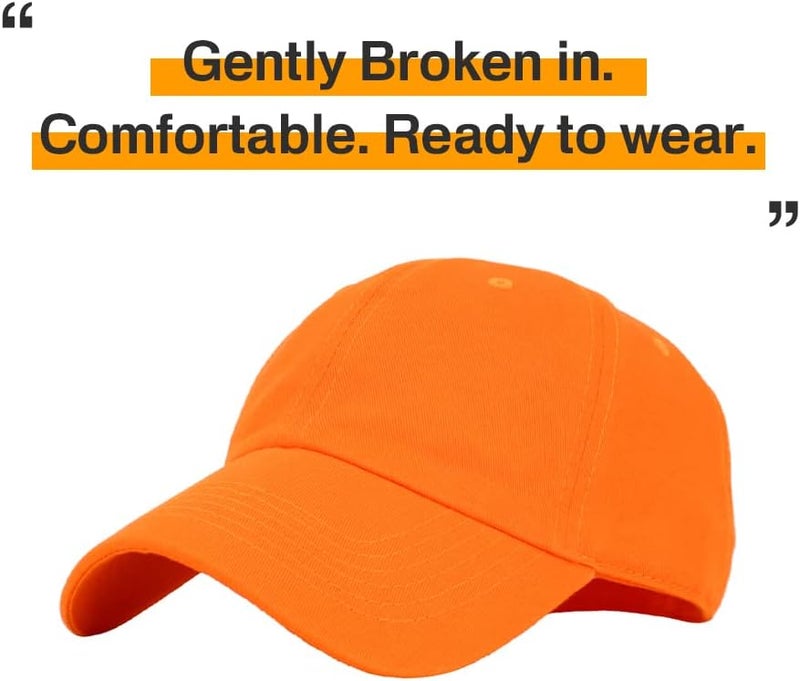 KBETHOS Classic Unisex Cotton Adjustable Low Crown Baseball Cap – Plain Dad Hat - Image 4