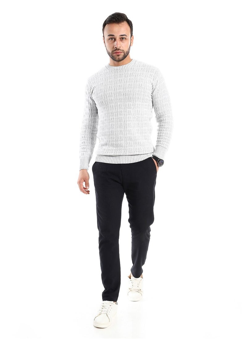 Caesar - Wool Mens Pullover With Multi Design - Image 1