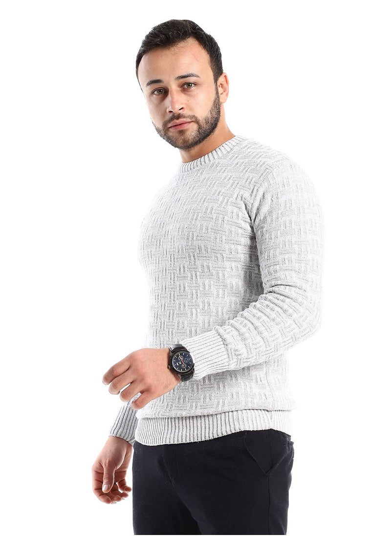 Caesar - Wool Mens Pullover With Multi Design - Image 1