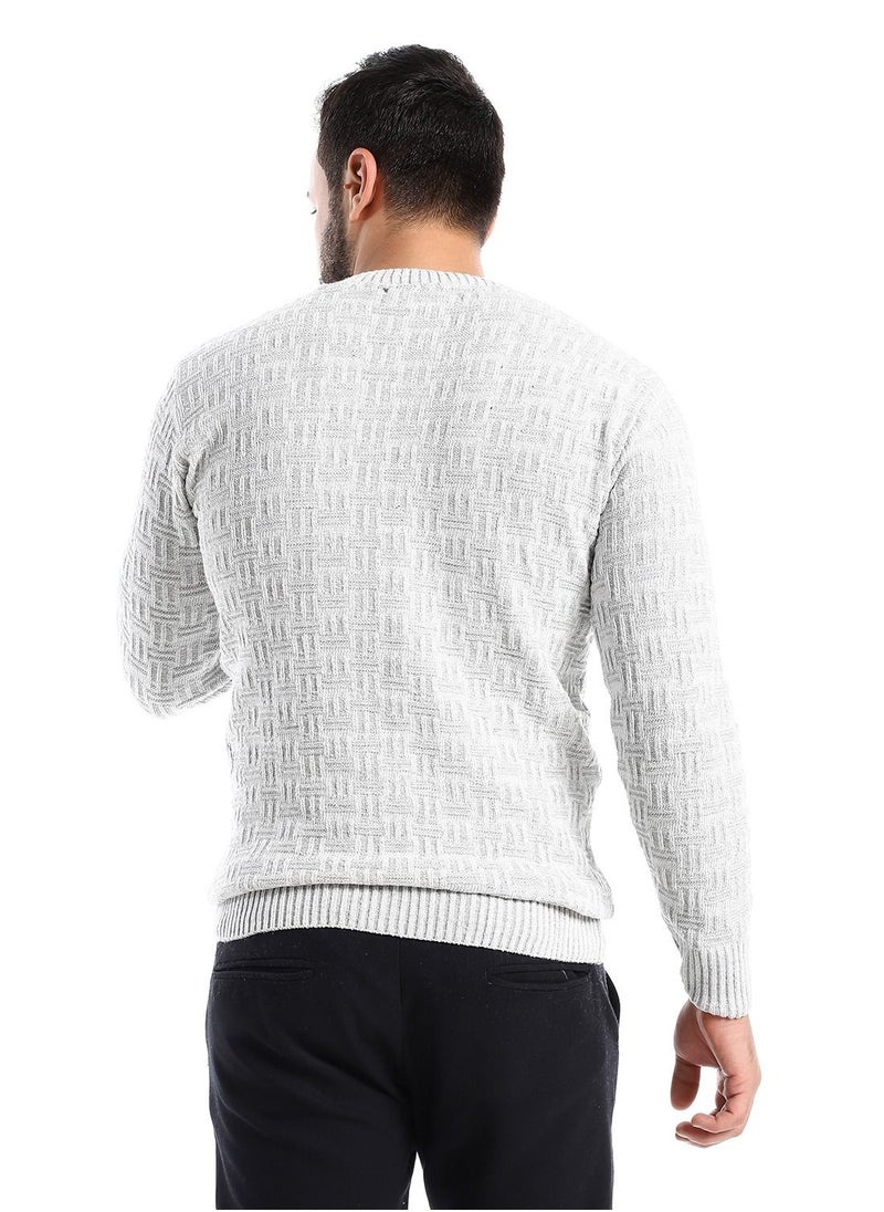 Caesar - Wool Mens Pullover With Multi Design - Image 1