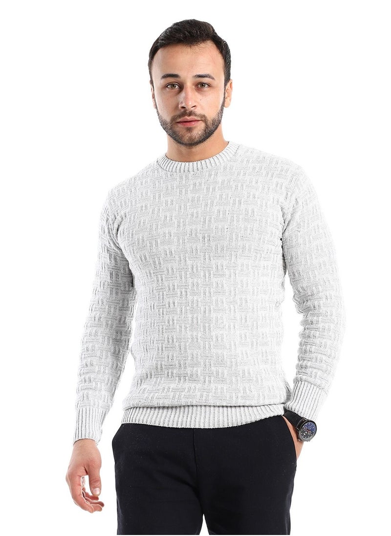 Caesar - Wool Mens Pullover With Multi Design - Image 1