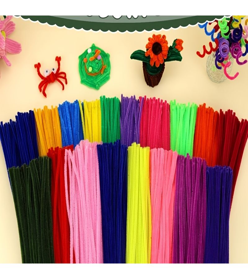 106Pcs Lake Blue Twist Stick Material Pack Unleash Imagination Freely Make Handmade Crafts Home Decor Holiday Gifts Suitable For Beginners - Image 4
