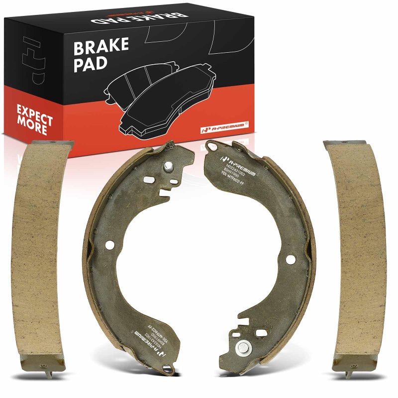 APremium Rear Ceramic Drum Brake Shoes Set Compatible with Select Nissan Jeep Dodge Chrysler Models Sentra Versa 20072012 Cube 20092014 Compass Patriot 20082017 Avenger Caliber Sebring