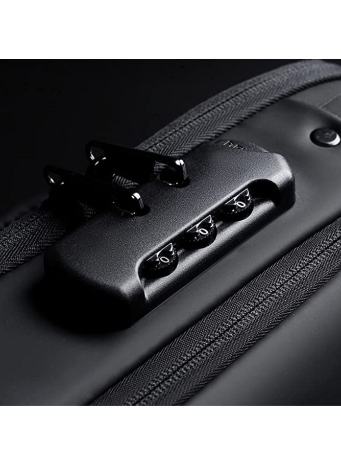 حقيبة كتف مضادة للسرقة ، حقيبة سفر رياضية وشحن USB - Image 4