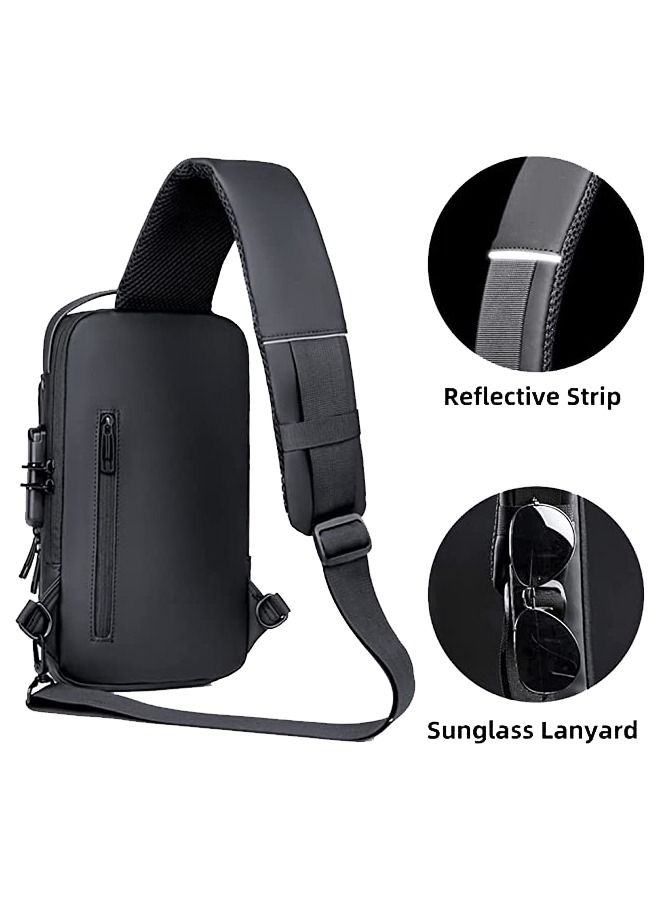 حقيبة كتف مضادة للسرقة ، حقيبة سفر رياضية وشحن USB - Image 2