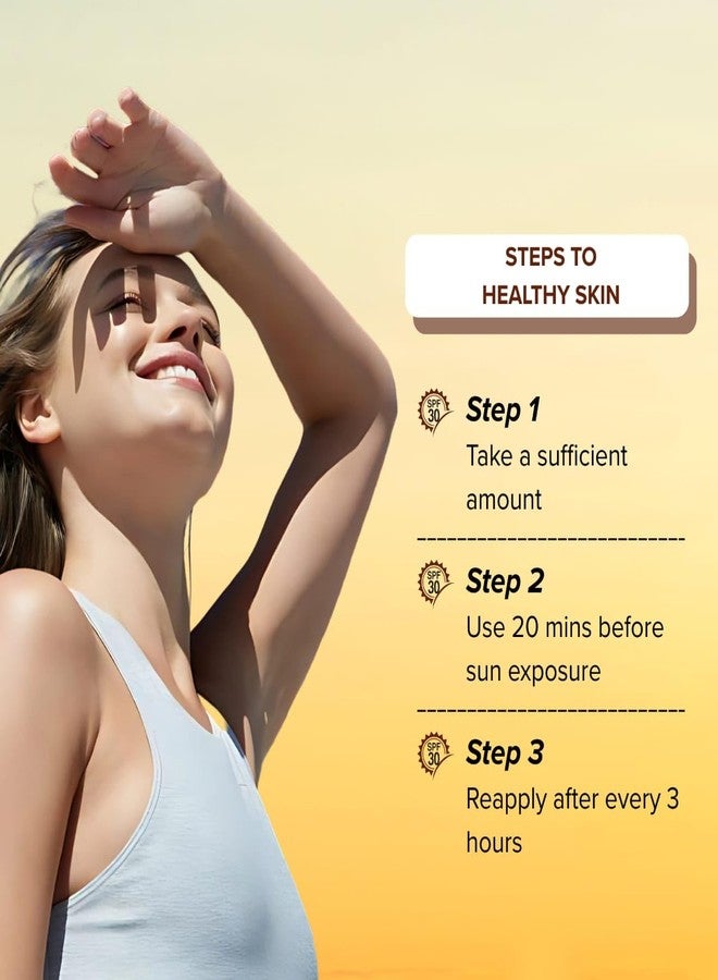 RYOKO Sunscreen Lotion SPF 30 PA+++ | Non-greasy | No White Cast | Lightweight | Broad spectrum | Dermatologist Prescribed | For All skin Types (100ml) - Image 4