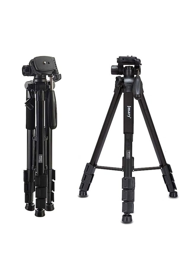Jmary KP-2234 Professional Aluminium Tripod for All DSLR Cameras (Black) - Image 1