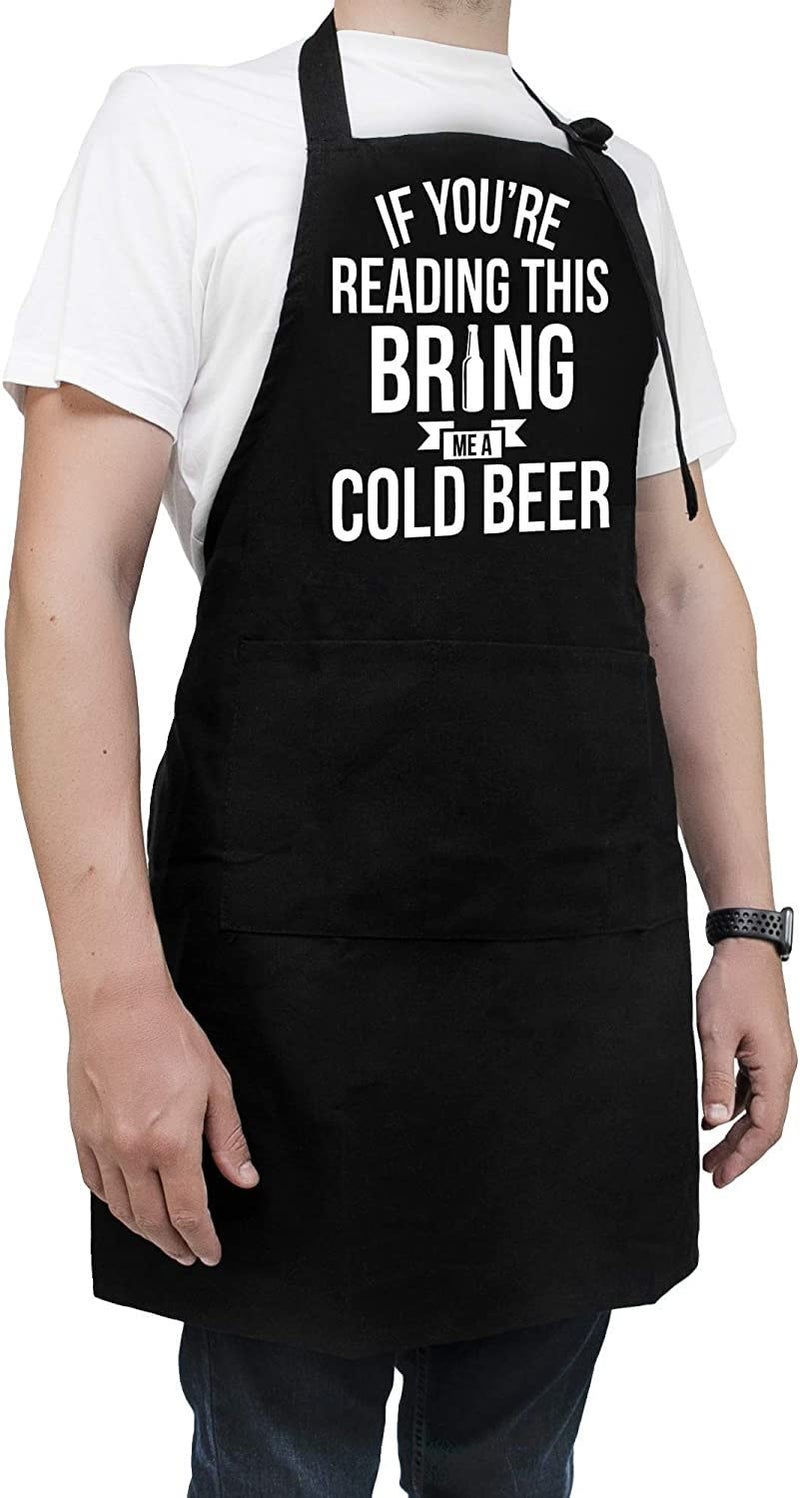 NewEleven Fathers Day Gift For Men  Dad  Husband  Him - Aprons For Men With Pockets - Funny Gifts For Men  Dad  Husband  Boyfriend  Him  Brother  Uncle - Grill Cooking BBQ Kitchen Chef Apron - Image 3