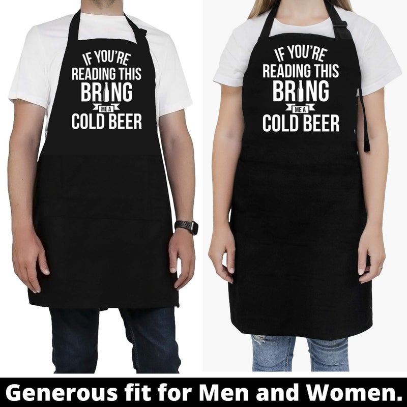 NewEleven Fathers Day Gift For Men  Dad  Husband  Him - Aprons For Men With Pockets - Funny Gifts For Men  Dad  Husband  Boyfriend  Him  Brother  Uncle - Grill Cooking BBQ Kitchen Chef Apron - Image 5