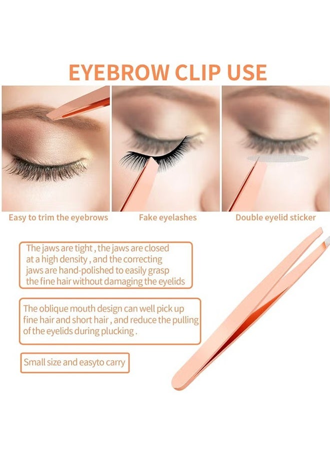 Happy D 5 Pieces Eyelash Applicator Tool，False Eyelashes Applicator,Eyelashes Tool,Eyelashes Curlers,Curved Eyelash Curler(Rose Gold） - Image 5