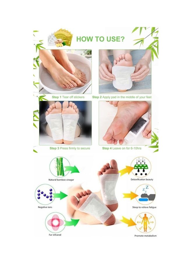 Kinoki 20-Piece Cleansing Detox Foot Pads - Image 2