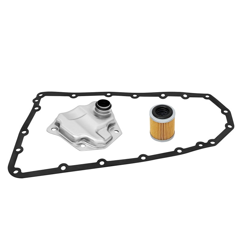 Automatic Transmission Filter Oil Pan Gasket Kit for Nissan Altima Juke NV200 Sentra Rogue Jeep Compass Patriot Mitsubishi Outlander Lancer Dodge Caliber Replace 317281XF0A 317281XF02 317281XF03