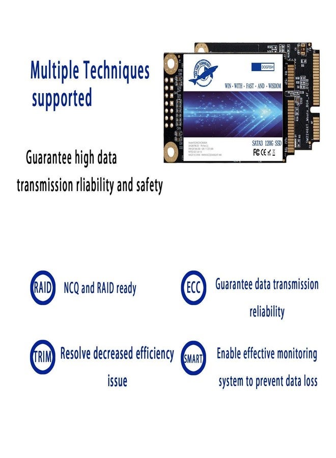 Dogfish SSD Msata 128GB Internal Solid State Drive Mini Sata Disk Drive High Performance Hard Drive for Desktop Laptop Notebook (MSATA, 128GB) - Image 5