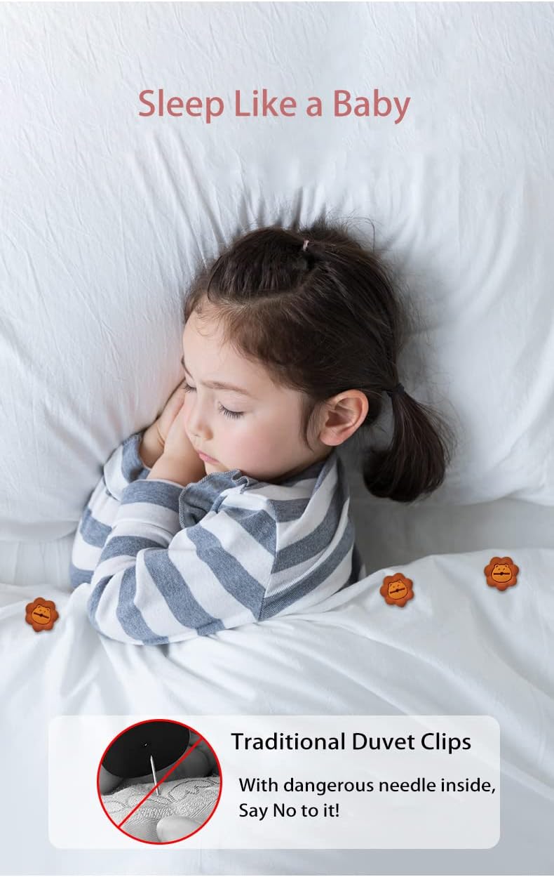 umttery Duvet Clips Gun, Keep Comforter from Shifting, No Needle Inside,Safety and Friendly to Kids or Pets, Feel Nothing When Sleeping, No Damage to Duvet Cover, Easy to Use. - Image 4