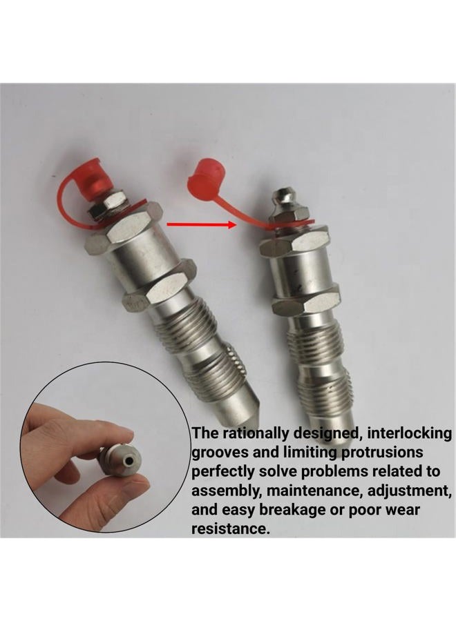 LiebeWH Excavator Valve Grease Track Adjuster Grease Valve Stainless Steel Standard Grease Fitting Valve 07959‑20001 for Komatsu - Image 2
