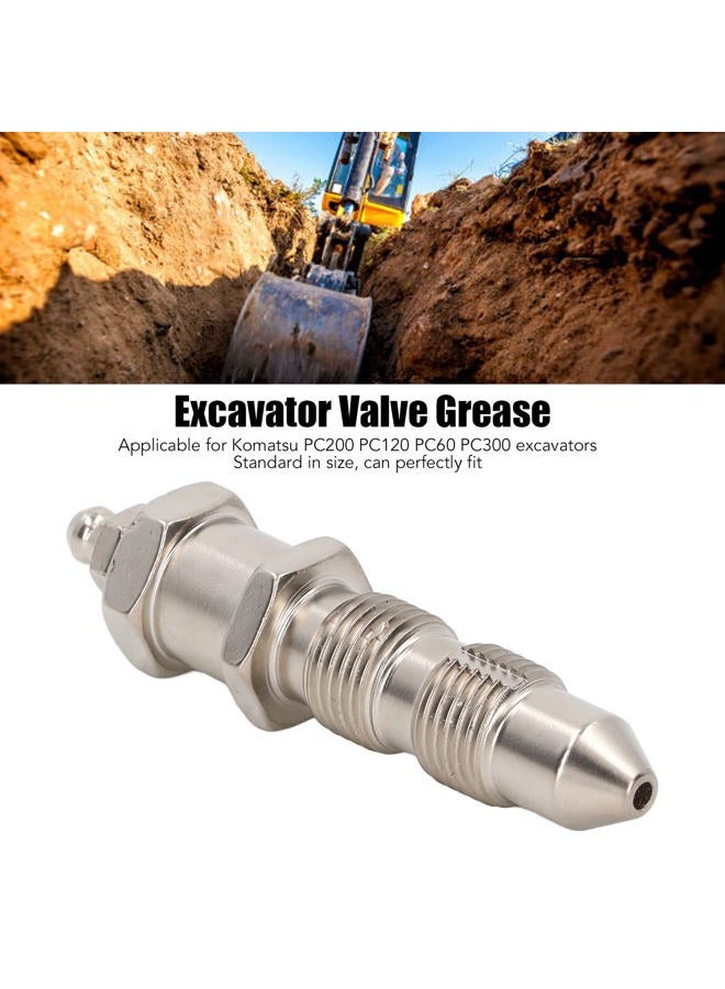 LiebeWH Excavator Valve Grease Track Adjuster Grease Valve Stainless Steel Standard Grease Fitting Valve 07959‑20001 for Komatsu - Image 5