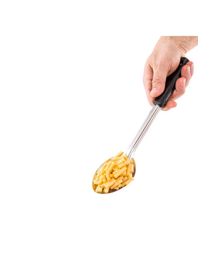 Restaurantware ملعقة تقديم 13 بوصة × 2.75 بوصة، ملعقة تقديم صلبة واحدة - تشطيب مصقول، آمنة في غسالة الصحون، ملعقة بوفيه من الفولاذ المقاوم للصدأ الفضي، أداة تقديم للحفلات، خدمات الطعام، الولائم، أو المنازل - Image 2