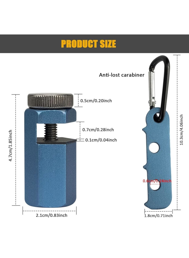 Zikra Stair Gauges for Framing Square, Tall Stair Gauges with Holder and Rafter, Lengthen Anti-Lost Non-Slip Framing Square Stops, Stair Gauge Knobs for Circular Saw, Dark Blue - Image 4