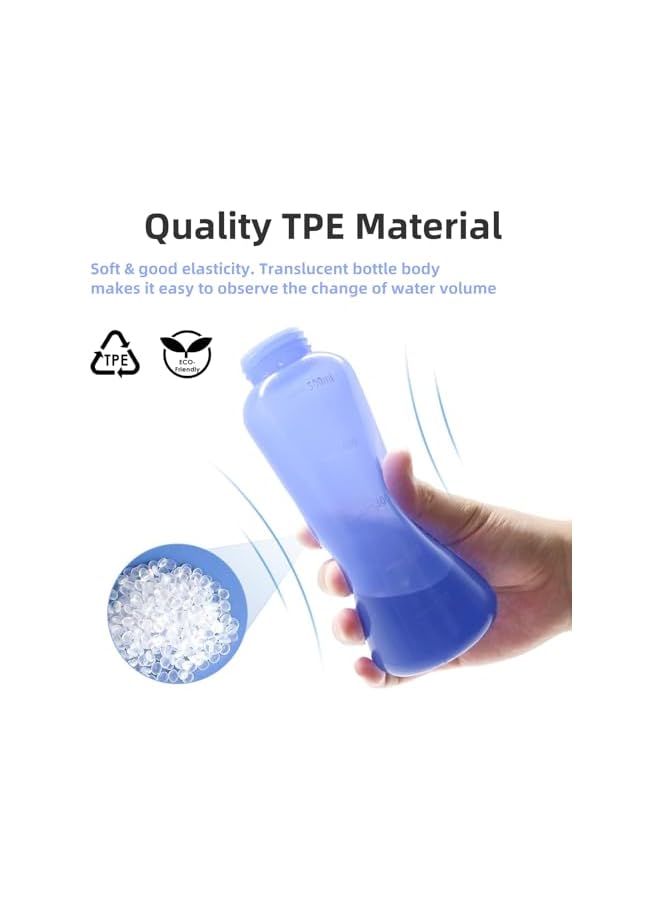 The Bros Portable Bidet, Large Capacity Travel Shattaf, 500ml Portable Bidet Spray for Travel Toilet Handheld Bidet for Women(Blue) - Image 3