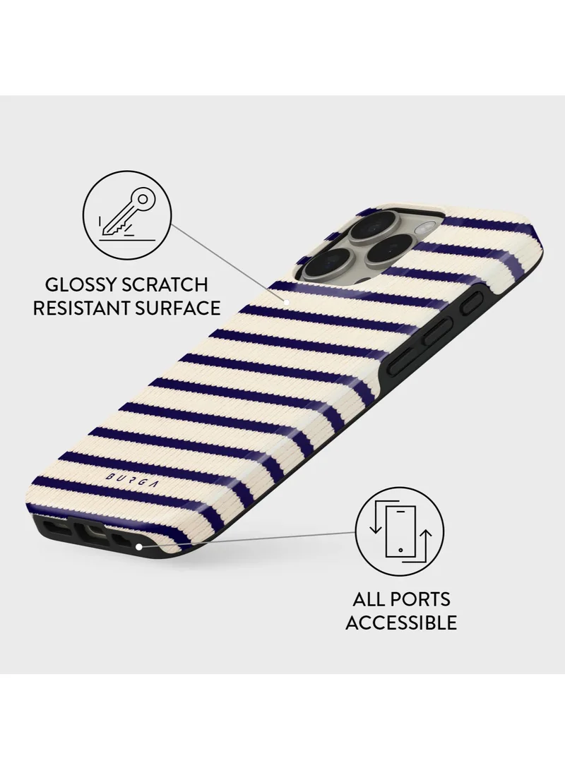 BURGA iPhone 16 Pro Case, 2 Piece Hard Shell + TPU Interior, Shock Absorption, All Port Accessible, Raised Bezel For Screen & Camera Protection, Never Fading HQ Print,Old Money