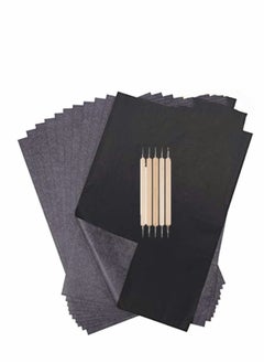 Excefore 100 Sheets Black Carbon Copy Paper for Hand Typewriters and Word Processors A4  - Image 1