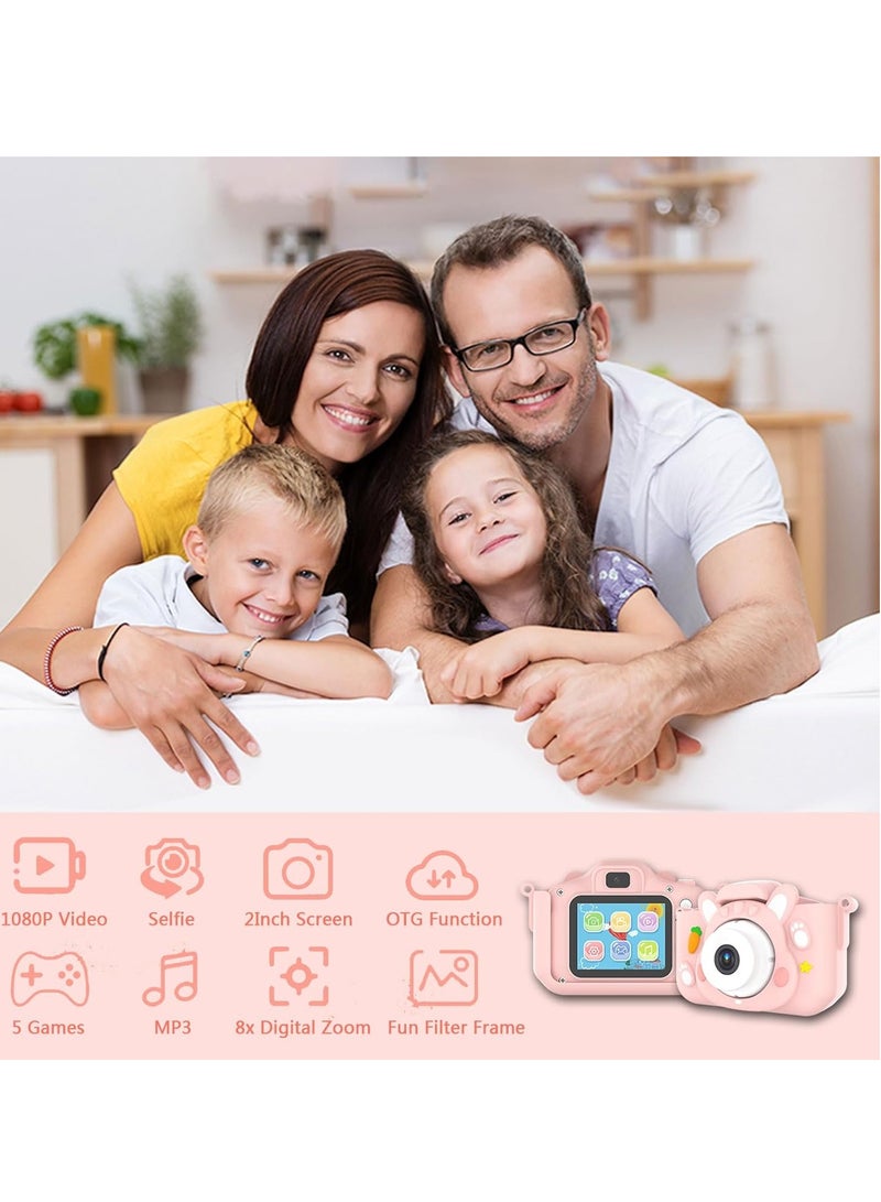 كاميرا للأطفال مع بطاقة SD سعة 32 جيجابايت، كاميرا صغيرة الحجم للأطفال الأولاد والبنات  - Image 4