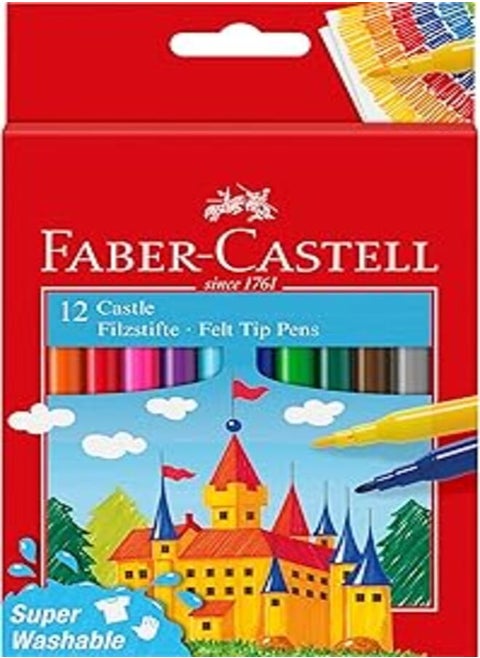 12 Fibre-Tip Colour Markers