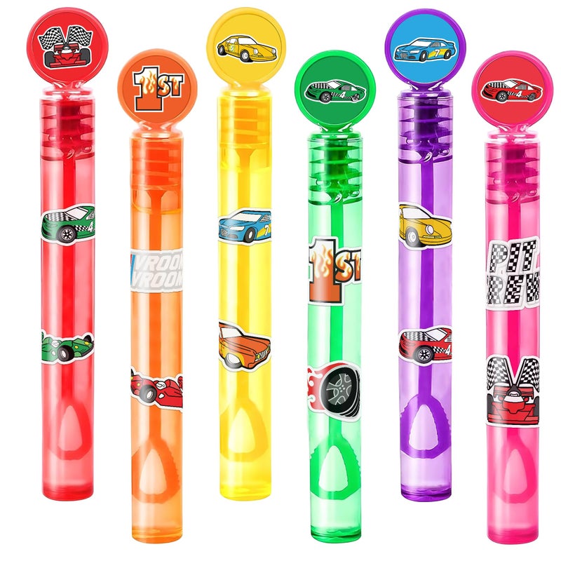 MDNHIO Race Car Party Favors for Kids 24PCS RacingThemed Mini Bubble Wands Great for Birthday Supplies Piata Fillers Goodie Bags Classroom Rewards - Image 2