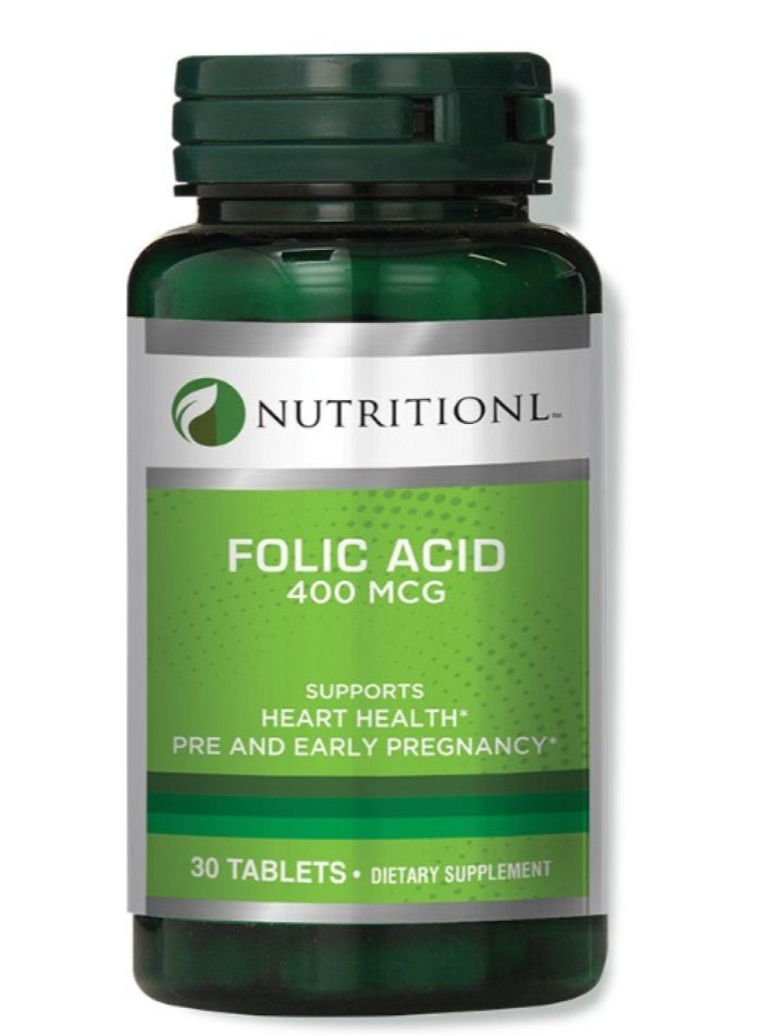 NUTRITIONL Nutritionl Folic Acid 400 mcg Tablets 30's 