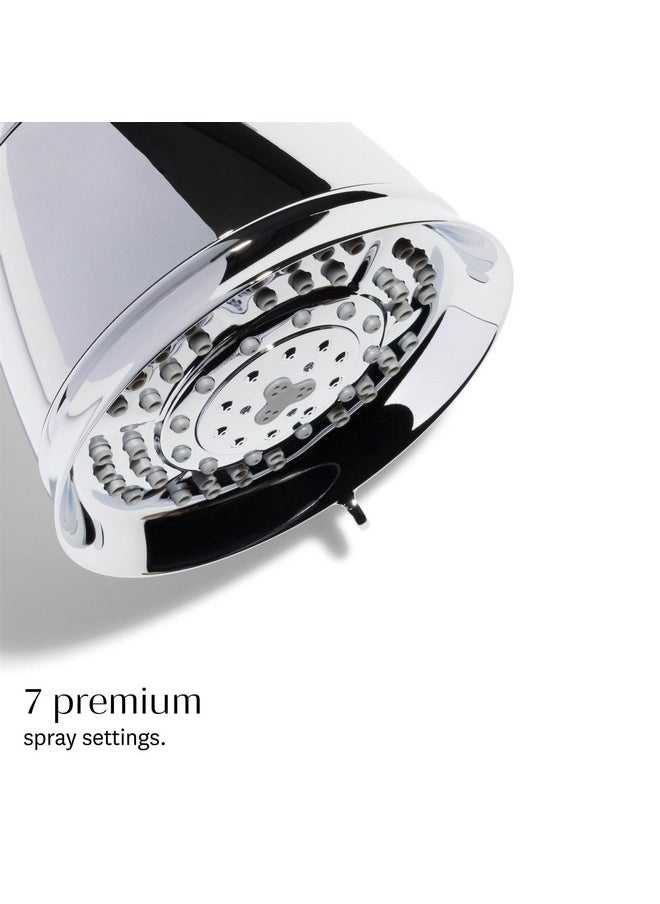 T3 Source Showerhead | Adjustable Chrome Shower Head with Chlorine Filter | Copper, Zinc, and Calcium Water Mineral Filter Reduces Free Chlorine and Hydrogen Sulfide