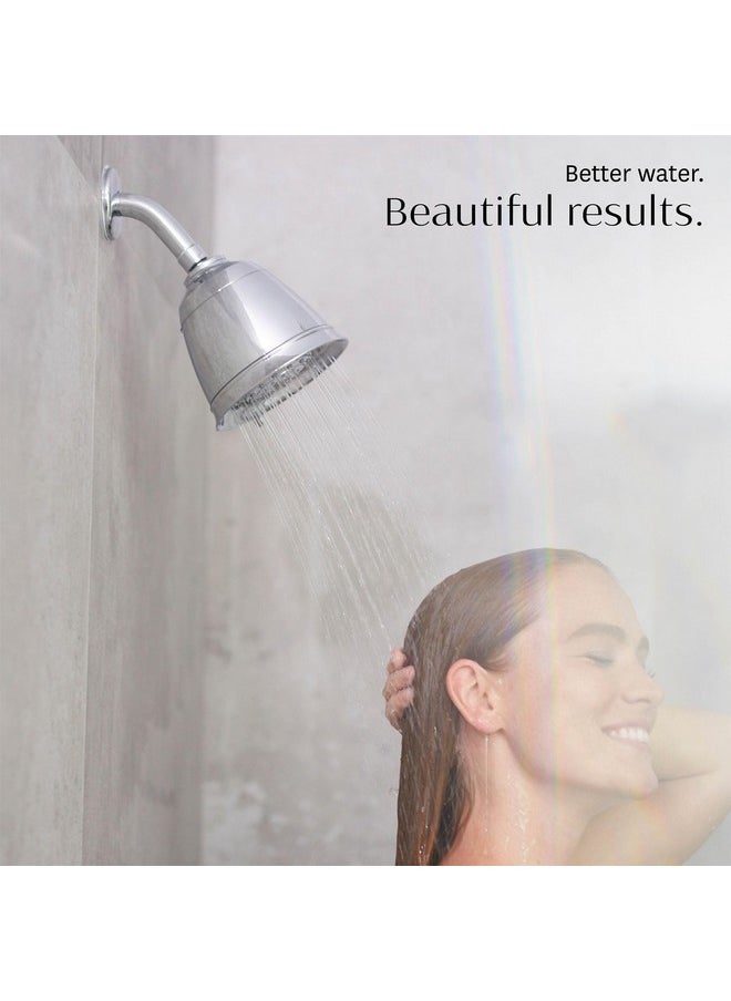 T3 Source Showerhead | Adjustable Chrome Shower Head with Chlorine Filter | Copper, Zinc, and Calcium Water Mineral Filter Reduces Free Chlorine and Hydrogen Sulfide