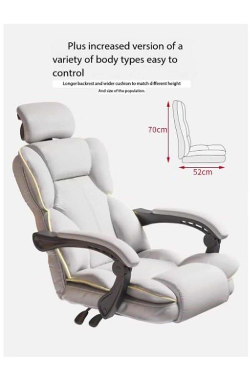 Generic Gaming Office Chair High Back Ergonomic Desk Computer Chair with Lumbar Support Retractable Footrest Adjustable Swivel and Arm-Rest  - Image 5
