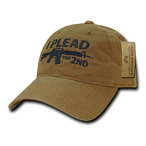 Rapid Dominance Rapiddominance Relaxed Graphic Cap, I Plead 2nd, Coyote - Image 2