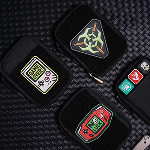 TIKIDESIGN Mighty EDC Pocket Organizer for Men,Nylon Multitool Pouch with Detachable Patch Pocket | Compact Utility Organizer for EDC Gear & Tools Black-02 - Image 2