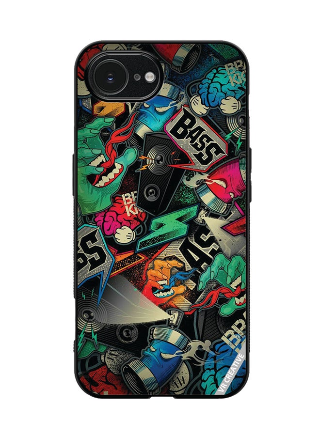 VR CREATIVE Protective Case Cover For Apple iPhone 16e Bass Design Multicolour