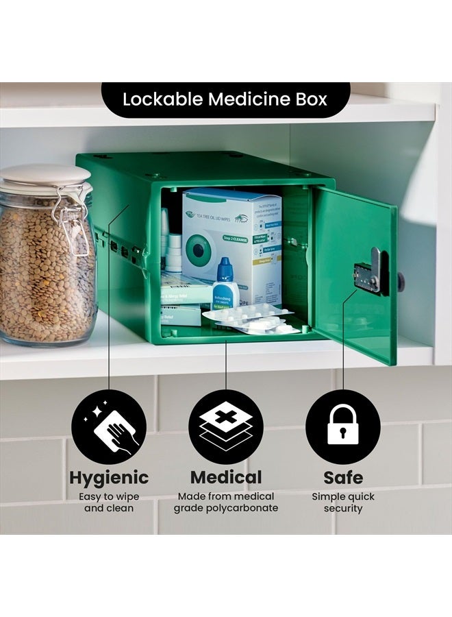 Lockabox One™ | Premium Medicine Lock Box for Medication, Vitamins & Supplements | One Size 12 x 8 x 6.6 inches externally (Medi Green) - Image 5
