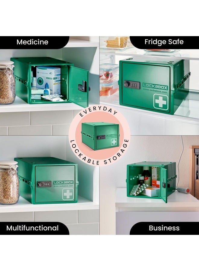 Lockabox One™ | Premium Medicine Lock Box for Medication, Vitamins & Supplements | One Size 12 x 8 x 6.6 inches externally (Medi Green) - Image 3