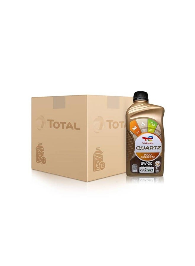 زيت محرك توتال كوارتز 5W30 9000 dexos1 واحد لتر كرتون 12 حبة