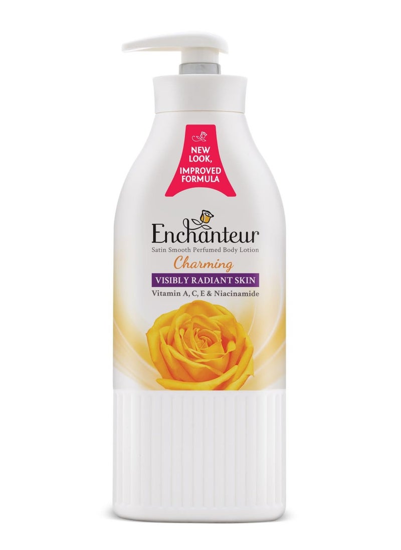 Enchanteur Satin Smooth Perfumed Lotion Romantic Charming Visibly Radiant Skin 2X500ml  - Image 4