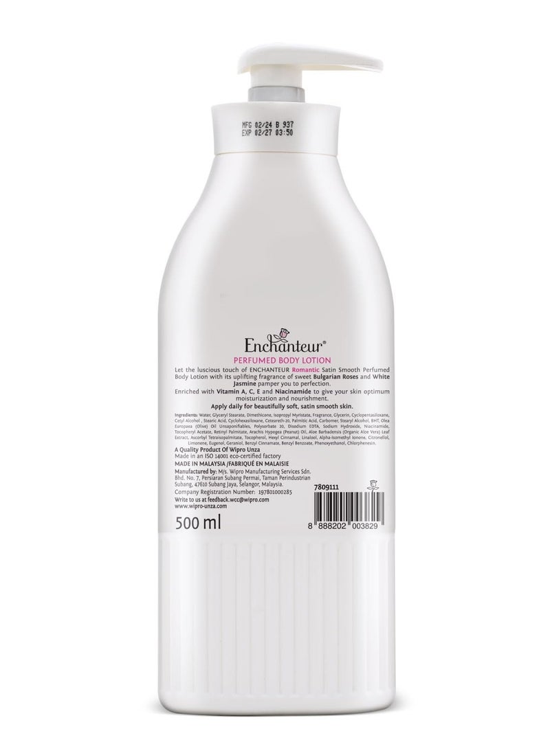 Enchanteur Satin Smooth Perfumed Lotion Romantic Charming Visibly Radiant Skin 2X500ml  - Image 5