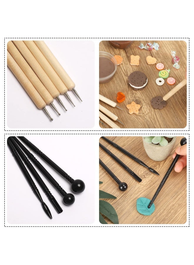 Rubfac Polymer Clay Tools Clay Tools Kit 24 Pieces Clay Sculpting Tools Set With Stylus And Rock Painting Kit Air Dry Clay Modeling Tools For Pottery And Sculpture - Image 5