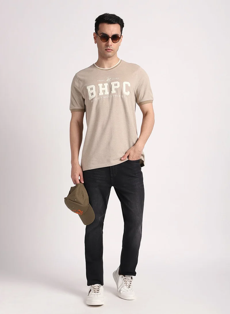 BEVERLY HILLS POLO CLUB  Logo Crew Neck T-Shirt for Men | Best Price UAE