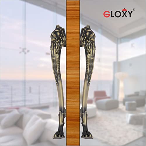 GLOXY ENTERPRISE 15 Inch Lion Shape Door Handles for Main Door Handle Decorative Push & Pull Door Handle for All Types of Doors Handle for Home & Offices (Copper Black Finish, Pack of 1) - Image 5