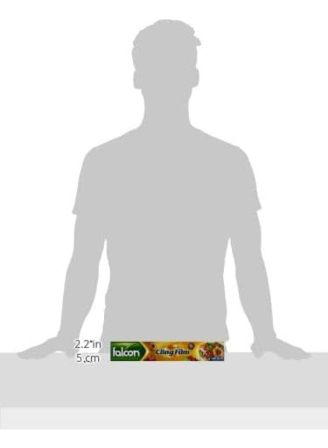 Falcon Plastic Wrap - 61.63 M X 30 Cm Clear 200 sqfeet Clear 200 sqfeet - Image 4