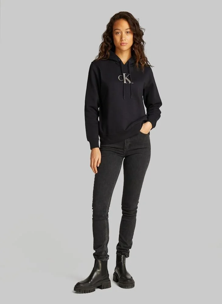 كالفن كلاين جينز Logo Deatil Hoodie
