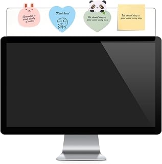 Yocoolfun Yocoolfun Monitor Memo Board Top Mount,18" Monitor Sticky Note Holder,Sticky Boards,Message Board for Computer Monitors  - Image 1