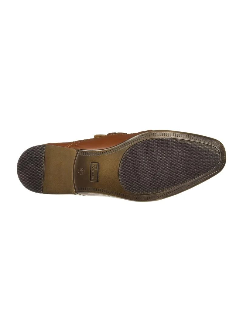 RUOSH Mens Genuine Leather Slip on Dress Shoes Oxfords Derby Formal Business Party Occasion Modern Styling